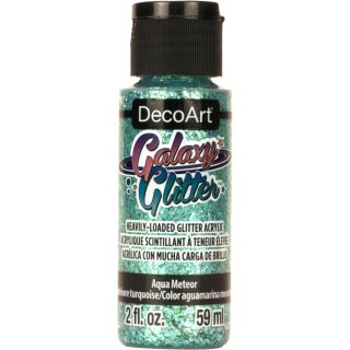DecoArt Galaxy Glitter Paint - Aqua Meteor