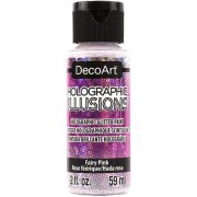 DecoArt Holographic Illusions Paint - Fairy Pink