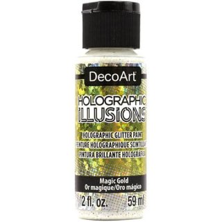 DecoArt Holographic Illusions Paint - Magic Gold