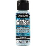 DecoArt Holographic Illusions Paint - Dazzling Teal