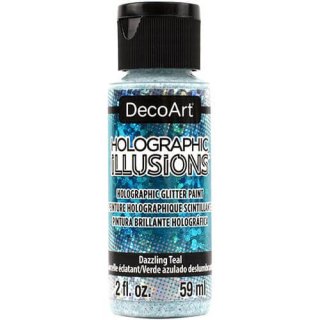 DecoArt Holographic Illusions Paint - Dazzling Teal