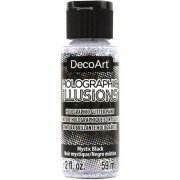 DecoArt Holographic Illusions Paint - Mystic Black