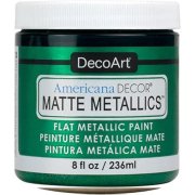 DecoArt Americana Decor Matte Metallics Paint 8oz - Emerald Green