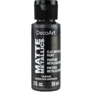 DecoArt Matte Metallics Paint 2oz - Charcoal