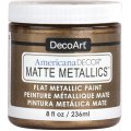 DecoArt Americana Decor Matte Metallics Paint 8oz - Aged Bronze