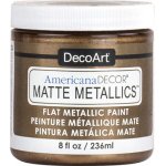 DecoArt Americana Decor Matte Metallics Paint 8oz - Aged Bronze