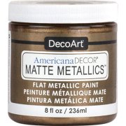 DecoArt Americana Decor Matte Metallics Paint 8oz - Aged Bronze