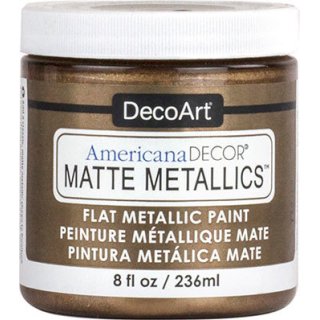 DecoArt Americana Decor Matte Metallics Paint 8oz - Aged Bronze