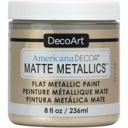 DecoArt Americana Decor Matte Metallics Paint 8oz - Ivory Pearl
