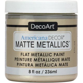 DecoArt Americana Decor Matte Metallics Paint 8oz - Ivory Pearl
