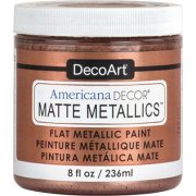 DecoArt Americana Decor Matte Metallics Paint 8oz - Rose Gold
