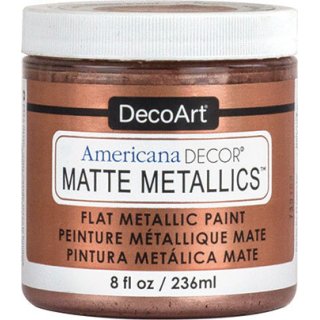 DecoArt Americana Decor Matte Metallics Paint 8oz - Rose Gold