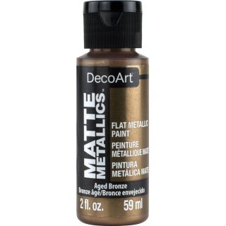 DecoArt Matte Metallics Paint 2oz - Aged Bronze