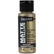 DecoArt Matte Metallics Paint 2oz - Champagne