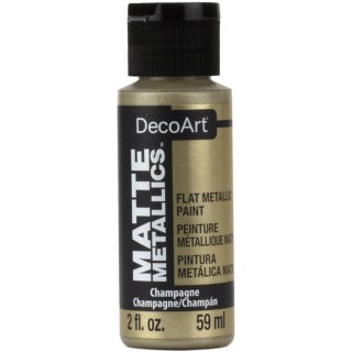DecoArt Matte Metallics Paint 2oz - Champagne