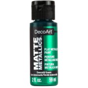 DecoArt Matte Metallics Paint 2oz - Emerald Green