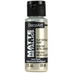 DecoArt Matte Metallics Paint 2oz - Ivory Pearl