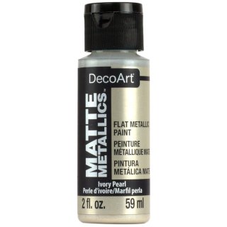 DecoArt Matte Metallics Paint 2oz - Ivory Pearl