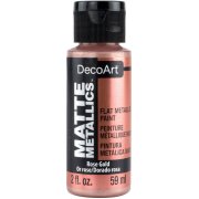 DecoArt Matte Metallics Paint 2oz - Rose Gold