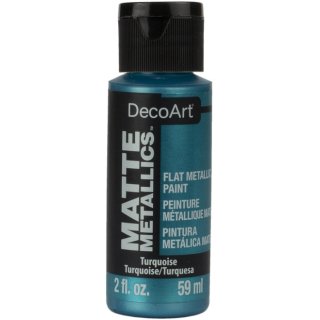 DecoArt Matte Metallics Paint 2oz - Turquoise