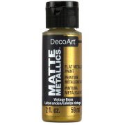 DecoArt Matte Metallics Paint 2oz - Vintage Brass