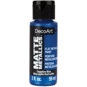 DecoArt Matte Metallics Paint 2oz - Sapphire Blue