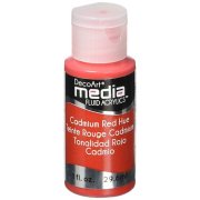 DecoArt Media Fluid Acrylic Paint - Cadmium Red Hue
