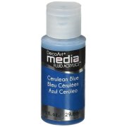DecoArt Media Fluid Acrylic Paint - Cerulean Blue