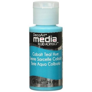 DecoArt Media Fluid Acrylic Paint - Cobalt Teal Hue