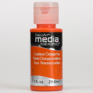 DecoArt Media Fluid Acrylic Paint - Cadmium Orange Hue