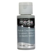 DecoArt Media Fluid Acrylic Paint - Medium Grey Value 6