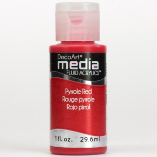 DecoArt Media Fluid Acrylic Paint - Pyrrole Red