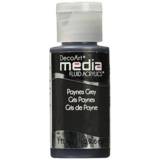 DecoArt Media Fluid Acrylic Paint - Paynes Grey