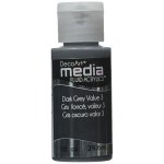 DecoArt Media Fluid Acrylic Paint - Dark Grey Value 3