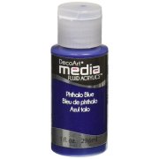 DecoArt Media Fluid Acrylic Paint - Phthalo Blue