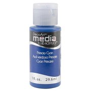 DecoArt Media Fluid Acrylic Paint - Primary Cyan