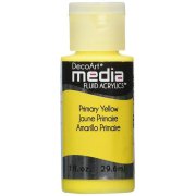 DecoArt Media Fluid Acrylic Paint - Primary Yellow