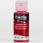 DecoArt Media Fluid Acrylic Paint - Quinacridone Red
