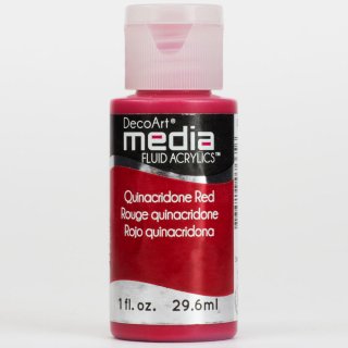 DecoArt Media Fluid Acrylic Paint - Quinacridone Red