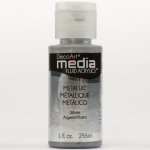 DecoArt Media Fluid Acrylic Paint - Metallic Silver