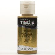 DecoArt Media Fluid Acrylic Paint - Metallic Gold