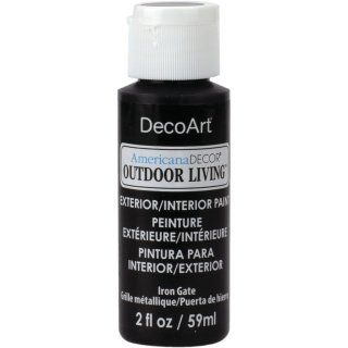 DecoArt Americana Decor Outdoor Living Paint 2oz - Iron Gate