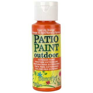 DecoArt Patio Paint - Tiger Lily Orange