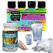 DecoArt Americana Paint Pour Starter Kit - Brights