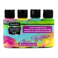 DecoArt Americana Multi-Surface Satin Acrylic Paint 4-carton pack - Brights