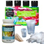 DecoArt Americana Paint Pour Starter Kit - Neon
