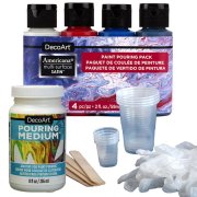 DecoArt Americana Paint Pour Starter Kit - Patriotic