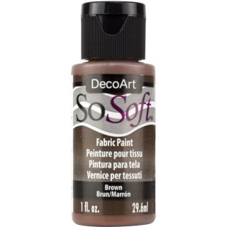 DecoArt SoSoft Fabric Paint - Brown