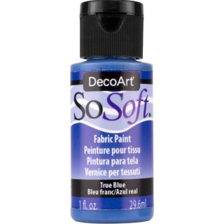 DecoArt SoSoft Fabric Paint - True Blue