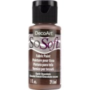 DecoArt SoSoft Fabric Paint - Dark Chocolate